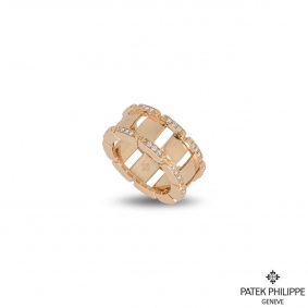 Patek Philippe Rose Gold Diamond Twenty-4 Ring 275.9748/1.R4.530